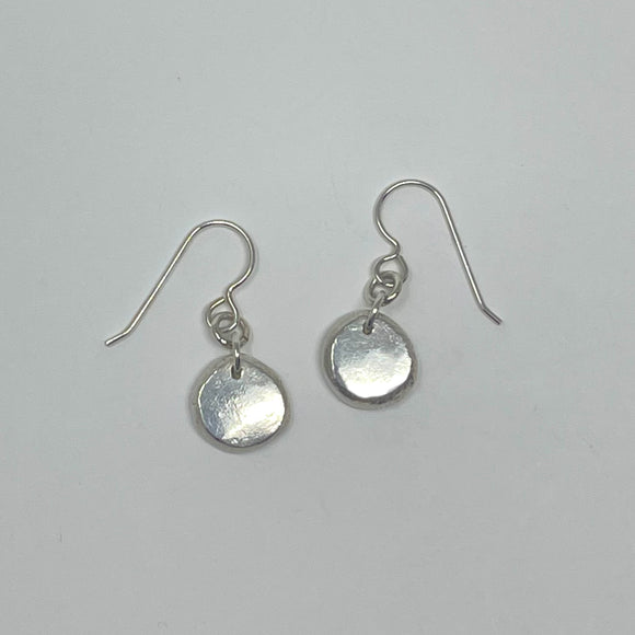 Silver Pebble Earrings
