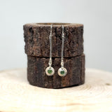 Green Serpentine Drop Earrings