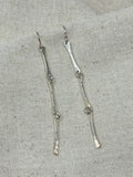 Triple Silver Bar Earrings