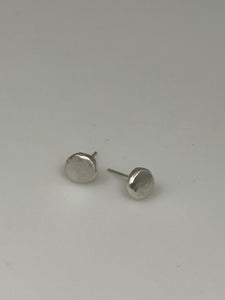 Silver Pebble Studs