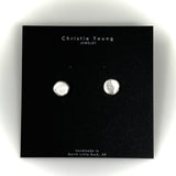 Silver Pebble Studs