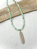 Saturn Agate Chalcedony Necklace
