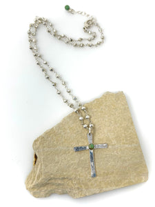 Arkansas Turquoise Cross Pendant