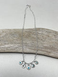 Arkansas Turquoise Pebble Charm Necklace