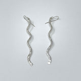 Silver Wave Earings