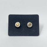 Silver & Gold Pebble Studs