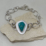 Blue Gem Silver Bracelet